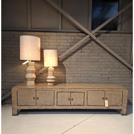 Lowboard highgloss taupe - Unico collectie