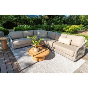 4SO Casanova outdoor hoekbank + extra tussenelement incl. kussens