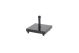 Granite base 60 kg. vierkant met 4 wielen