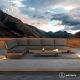 Emerald loungebank incl. kussens + salontafel 