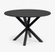 ronde-eettafel-zwart-massief-eiken-spinpoot-miltonhouse