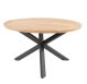 4SO Prado outdoor eettafel rond teak 130 cm ø. Antracite