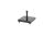 Granite base 60 kg. vierkant met 4 wielen