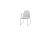 Veneto stapelbare dining stoel antraciet RVS incl. kussen