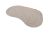 Outdoor vloerkleed kidney-vorm 200 x 290 cm. slate
