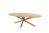 Prado tafel onderstel voor ovaal tafelblad 240 x 115 cm.