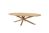 Prado low dining tafel onderstel voor ovaal tafelblad 240 x 115 cm.
