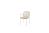 Barista stapelbare dining stoel latte incl. kussen