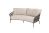 Albareto organische 2.5-zits lounge bank incl. 3 kussens