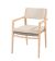 4SO Julia stapelbare dining stoel brushed teak incl. 2 kussens