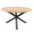 4SO Prado outdoor eettafel rond teak 130 cm ø. Antracite